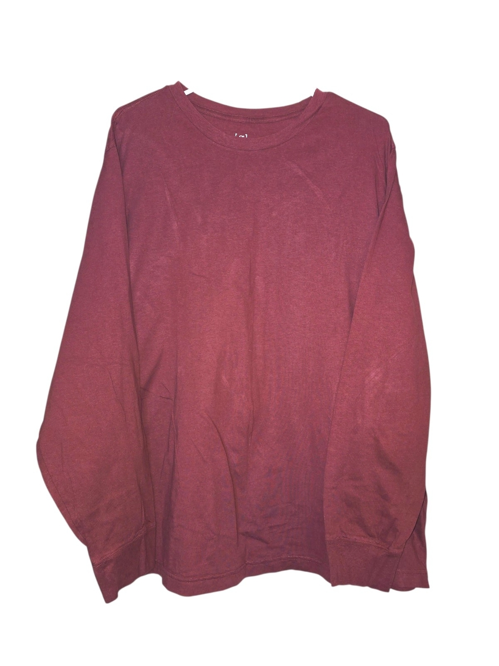 George Men's Long Sleeve Crewneck Shirt - Burgundy